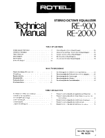 Rotel RE-900-2000 - Technical manual 